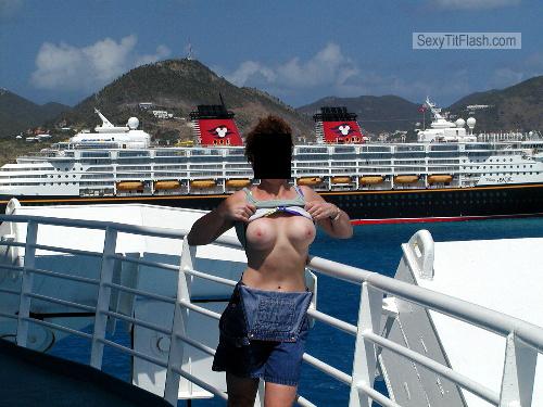 Tit Flash: Wife's Medium Tits - Cubmistress from Virgin Islands (U.S.)
